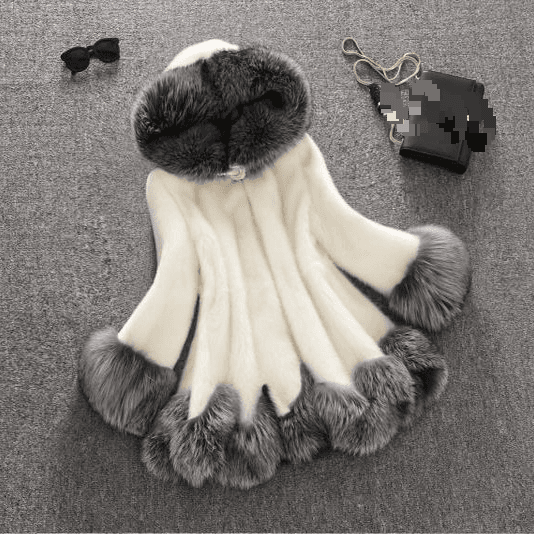 Women's Clothing Coat Mid Length 2024 Winter Coat Large Size Fur Mink Women's Slim Hooded Fur Thickened