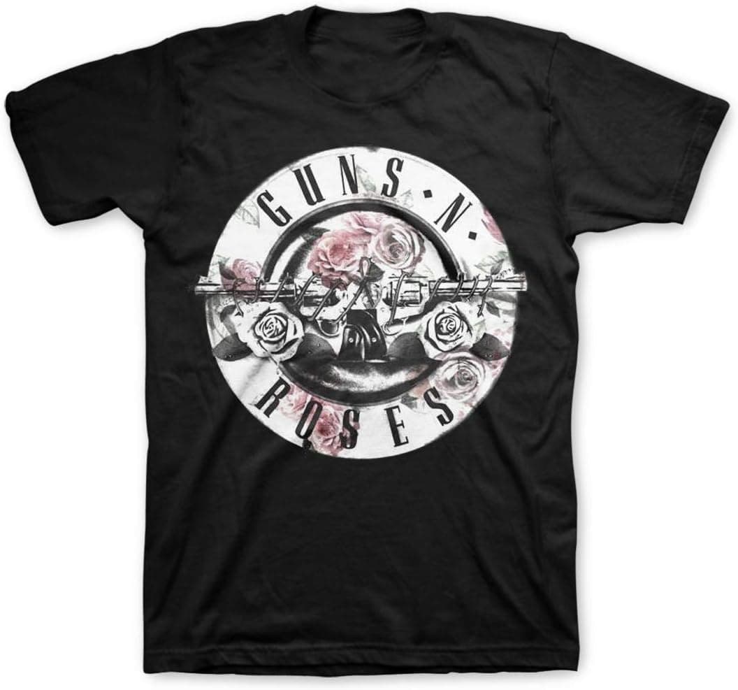 Guns N' Roses: Floral Fill Bullet Shirt - Black For Men