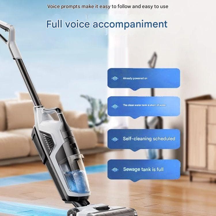 DaVKing Floor Scrubber Suction And Mopping Machine Household Wireless Sweeping And Mopping Dust Removal Automatic Cleaning Three-in-one Electric Mop