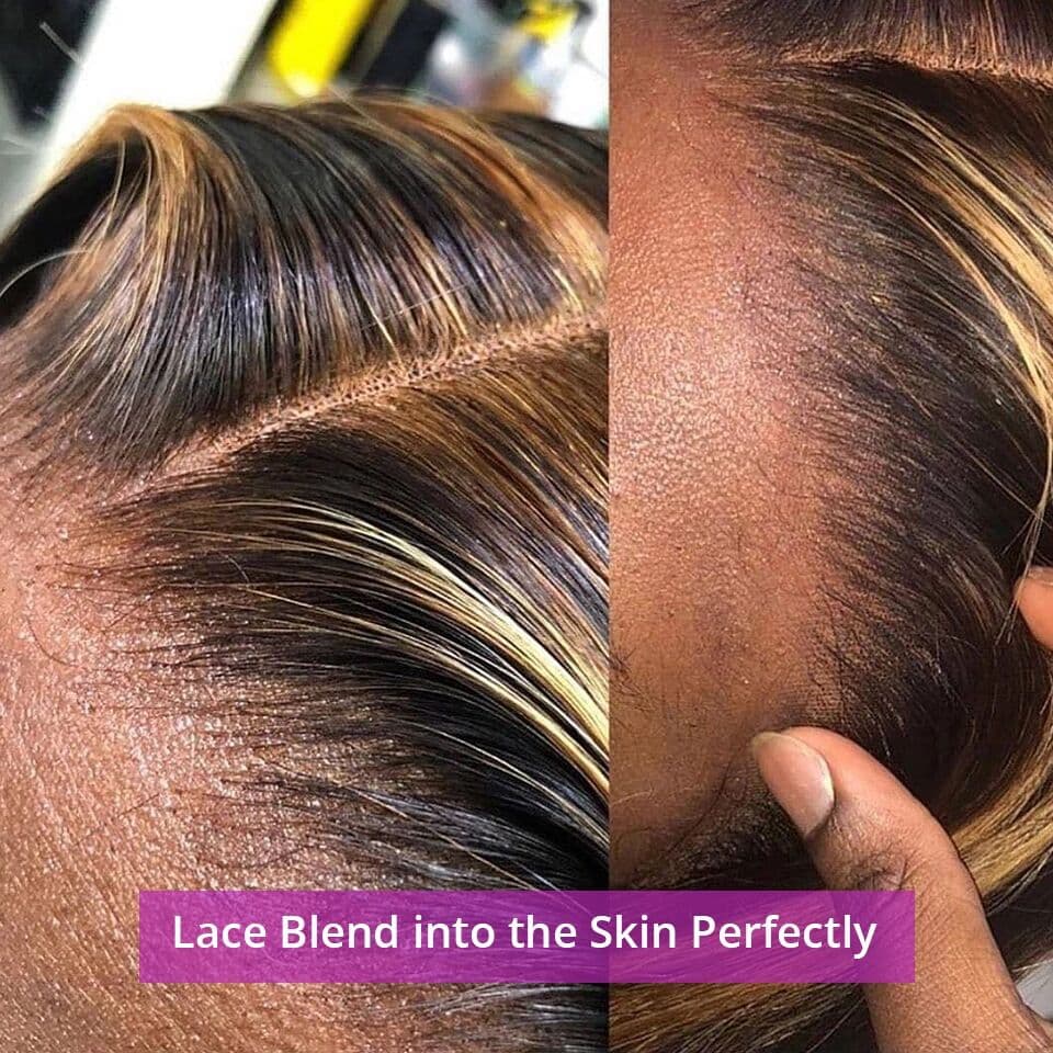 hot selling 13x4 Highlight Straight 13x6 HD Frontal For Women Human Hair Wig Honey Blonde Lace Front Wigs