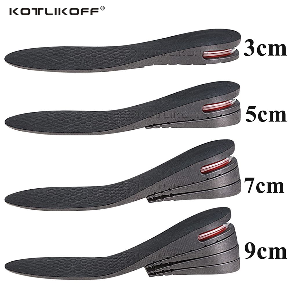Invisible Increase Feet 3/5/7/9cm Lift Adjustable Cut Shoe Heel Insert Taller Height Insole For Shoes