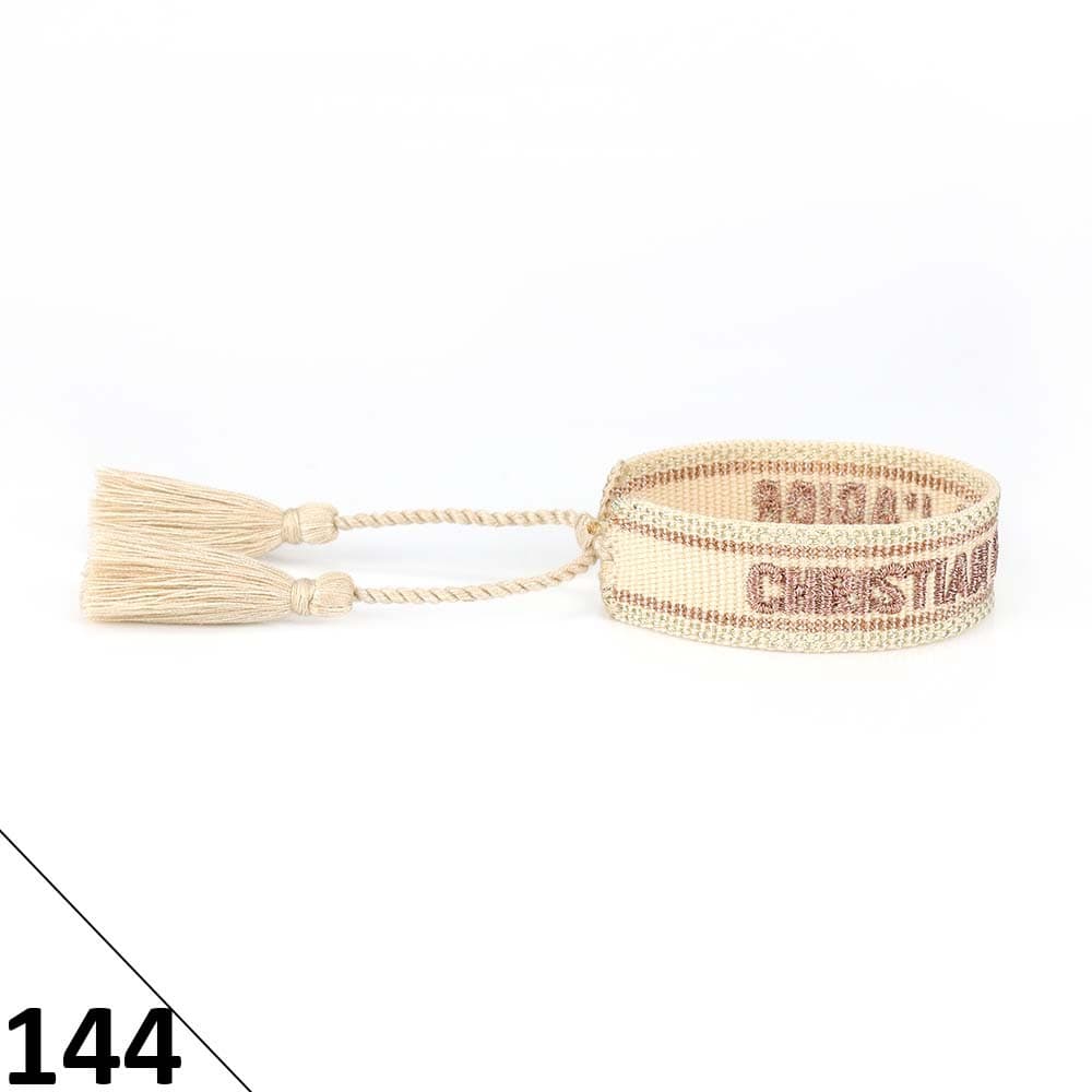 Bracelet unisexe tendance avec lettres tressées