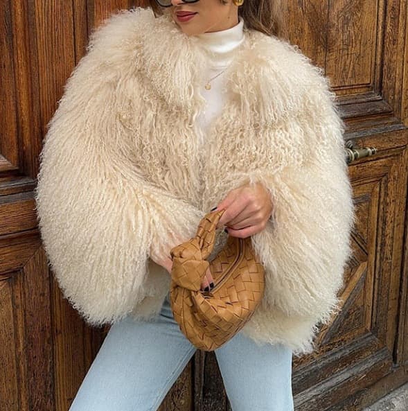 Women's Clothing Fashionable Short Faux Fur Coat For Women – Warm Winter Jacket With Long Sleeves, Soft & Stylish, Trendy Outerwear In Khaki & Brown