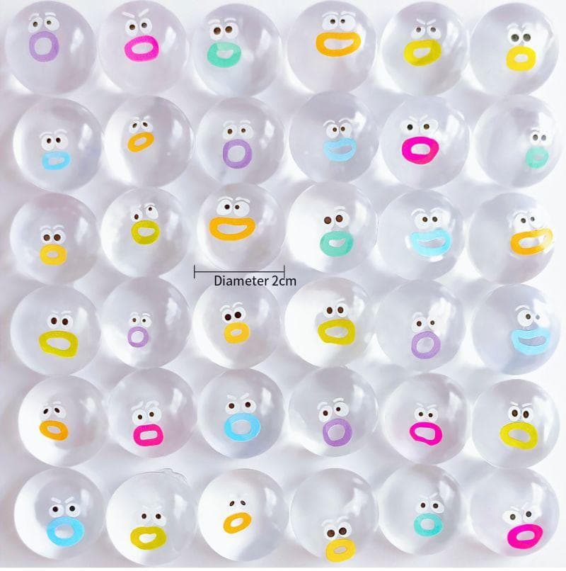 Foam Squishies Transparent Expression Small Nose Pinching Music Mini High Value Mud Feel Decompression Venting Cartoon Small Toys