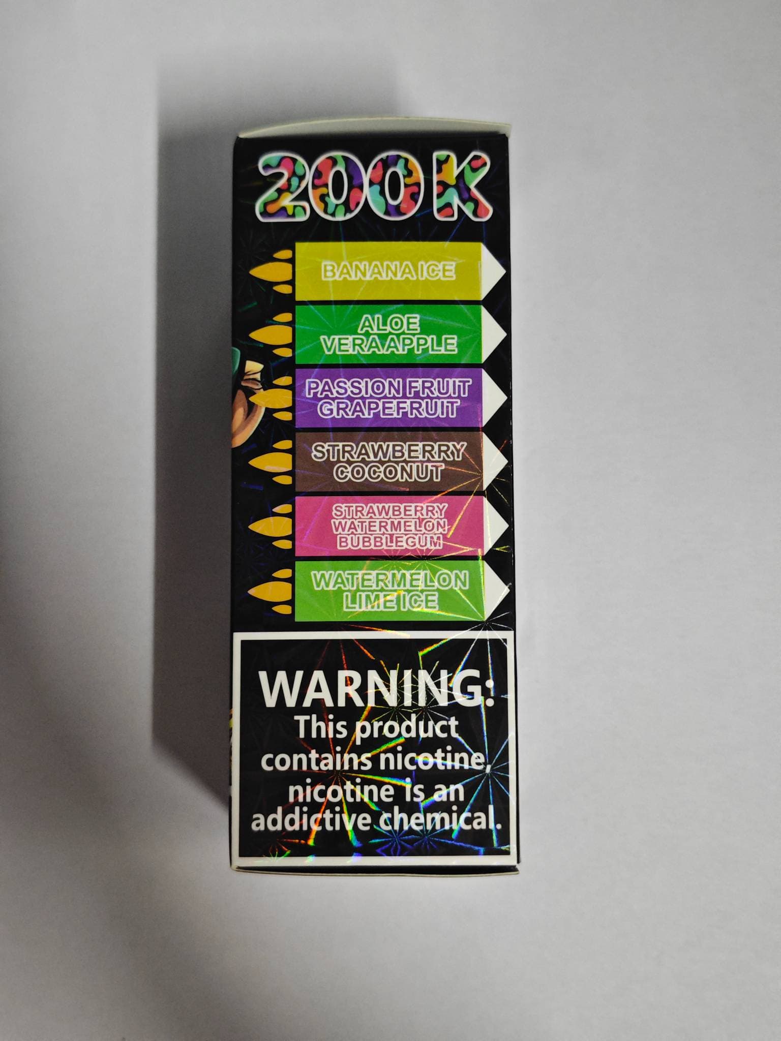 Cigarette électronique Bang Blaze 1 pièce, 200 000 bouffées, 6 saveurs en 1, rechargeable, jetable, avec 6 réservoirs d'huile et écran LCD.