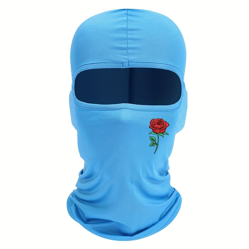 Cagoule à imprimé rose, coupe-vent et résistante au soleil, idéale pour le cyclisme en plein air et les voyages