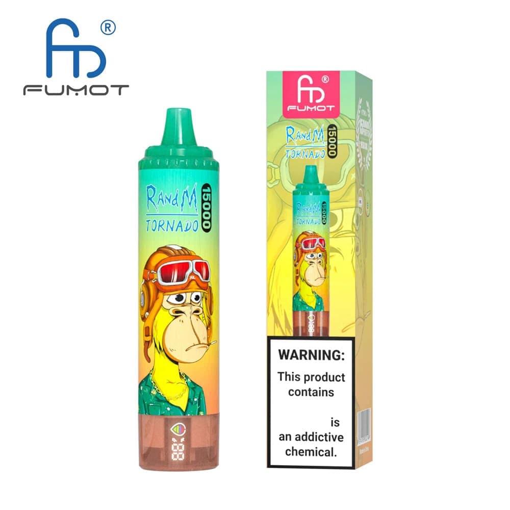 Cigarette électronique jetable 15 000 bouffées avec e-liquide 20 ml, RandM Tornado 15 000 bouffées, cigarette électronique rechargeable pour u