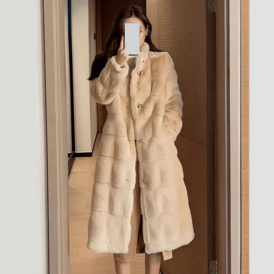 Women's Clothing Danish mink coat women's winter mink fur coat young style medium and long plush top thickened