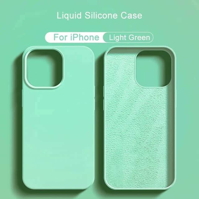 Nouvelle coque de téléphone en silicone liquide pour iPhone 13 14 11 12 Pro Max 15 Plus, coque antichoc souple