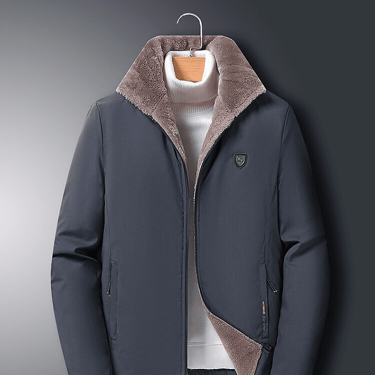 Men's clothing middle-aged and elderly jacket men winter warm and fleece thickened to wear windproof coat men