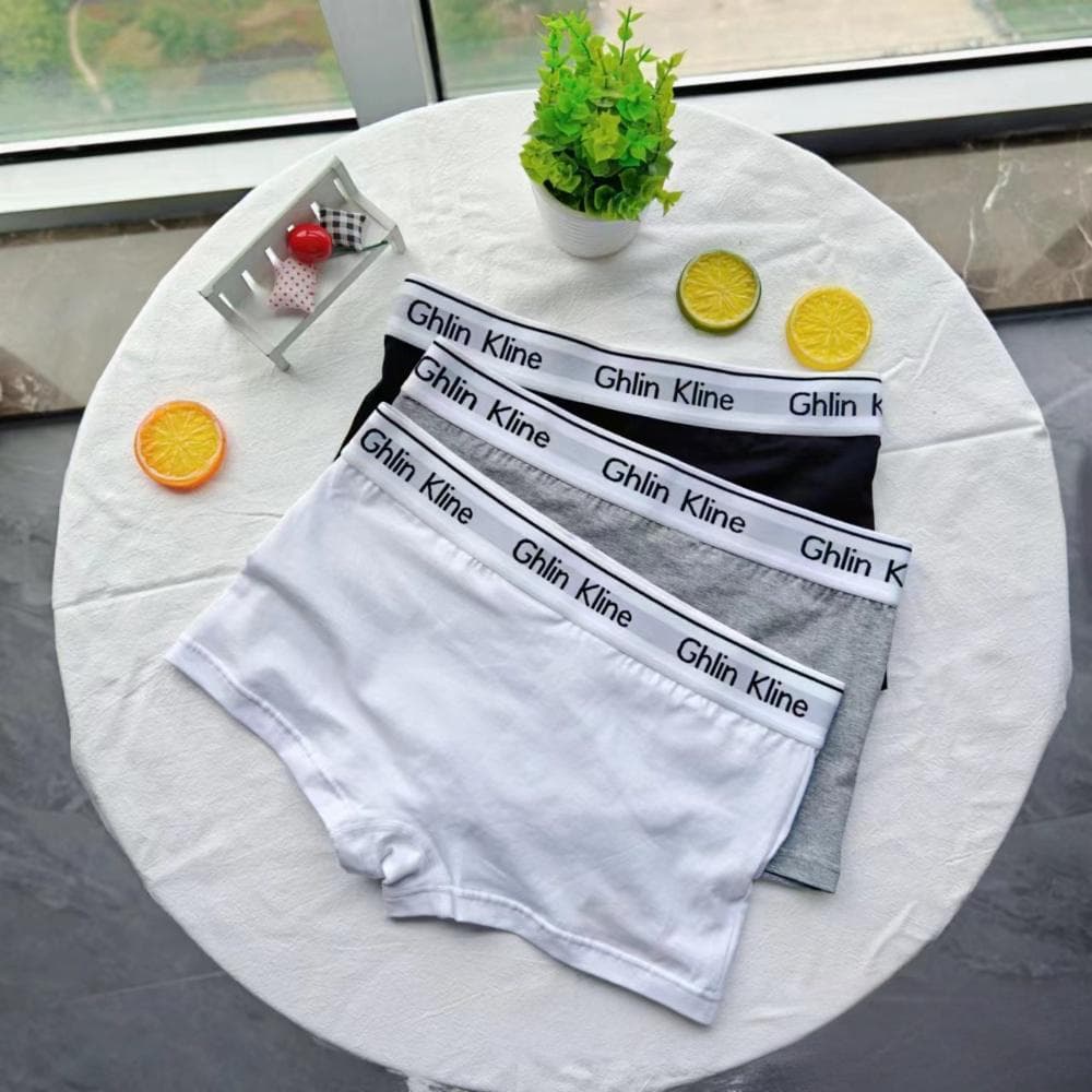 Underwear With Letter Patterns2026 Simple Letter Sports Style Girl Boxer Briefs Ladies Pure Cotton Antibacterial Crotch Waist Hip Boxer Shorts