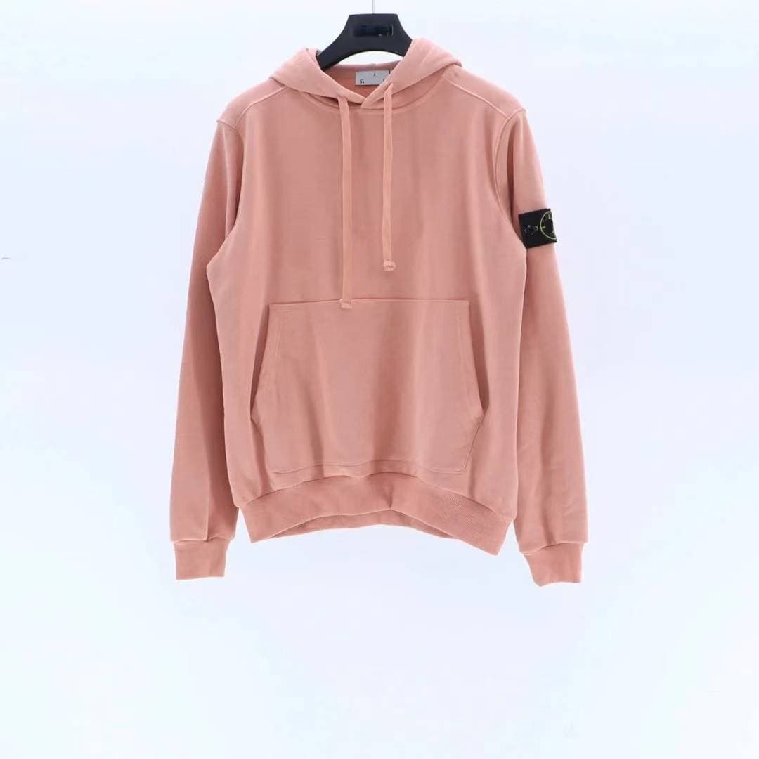 Sweat à capuche basique en pierre pour hommes, ample, tendance, marque, pull à capuche, Plus velours et épaississement