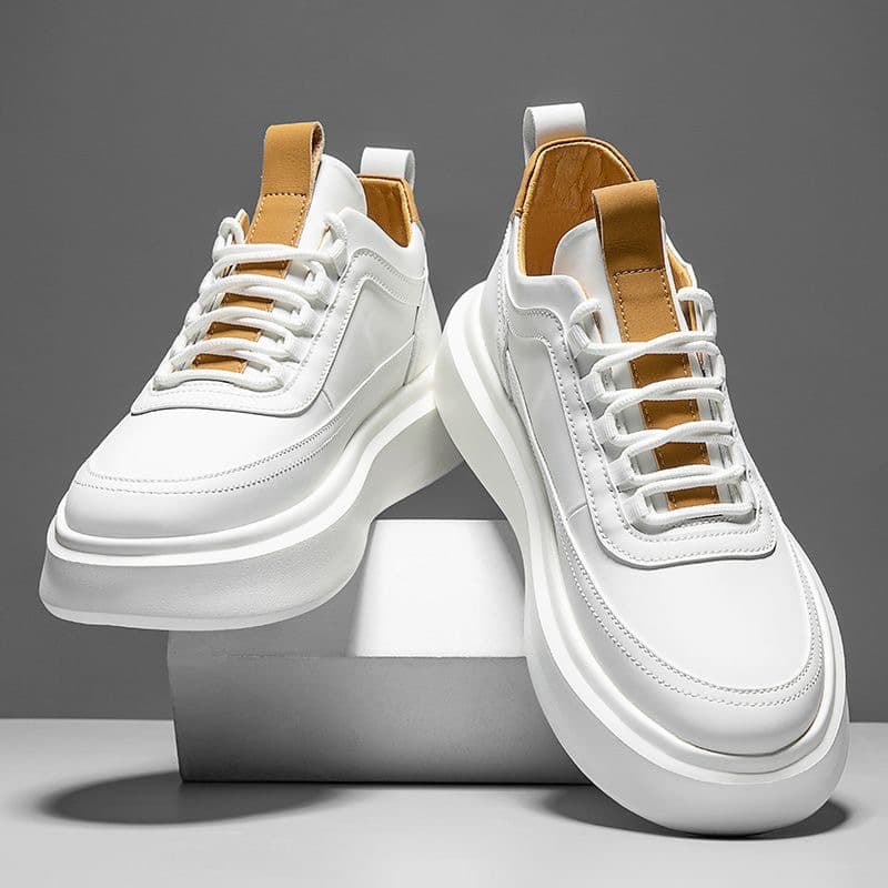 The new men's shoes breathable trend all match board shoes inside the increase thick soled casual shoes