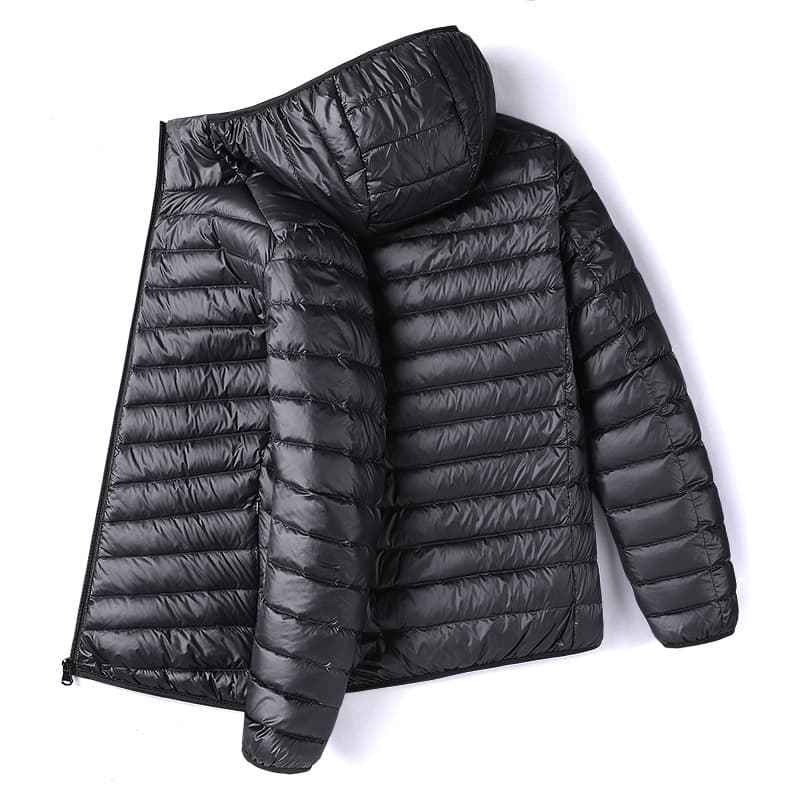 Men's Clothing Autumn And Winter New Fashion Hooded Jacket Men's Light Down Jacket Short Style Trendy Casual Versatile 90 White Duck Down