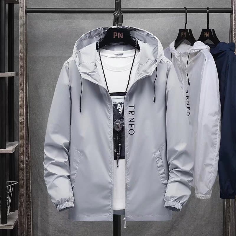 Men's coat spring and autumn trendy loose casual versatile autumn and winter hooded personalized jacket for men