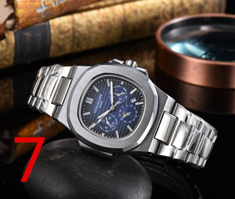 [NAUTILUS] Montre de luxe pour homme, montre-bracelet à quartz, étanche, avec calendrier, pour le sport, les loisirs, la mode, le travail, 5740/1G