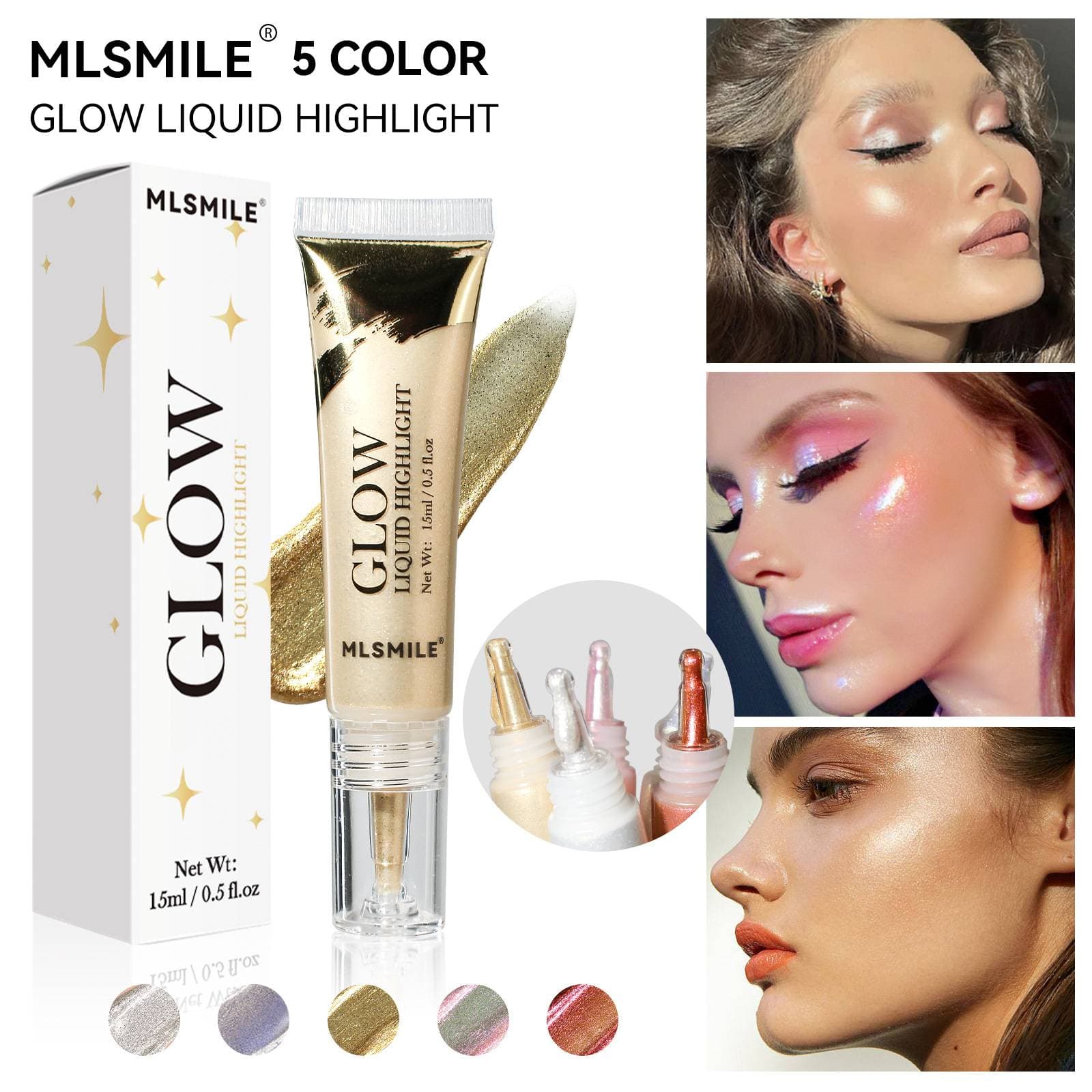 Liquid Highlighter Full Body Highlighter Natural three-dimensional pearlescent Highlighter