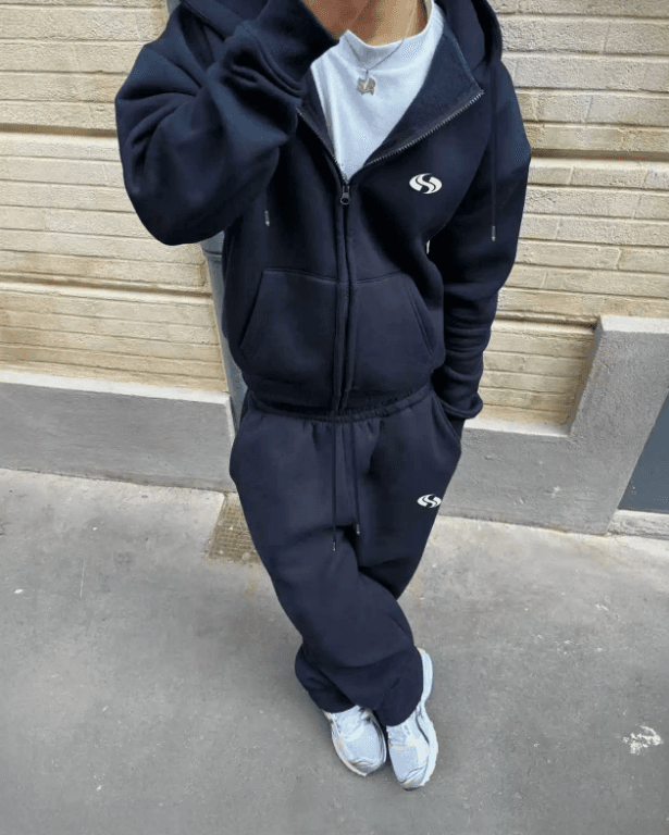 Streetwear Hip-hop Zip-up Cardigan Loose Printed Tracksuit
