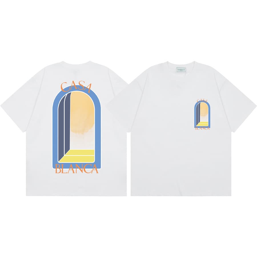 T-shirt ample à manches courtes pour hommes et femmes, imprimé printemps et été