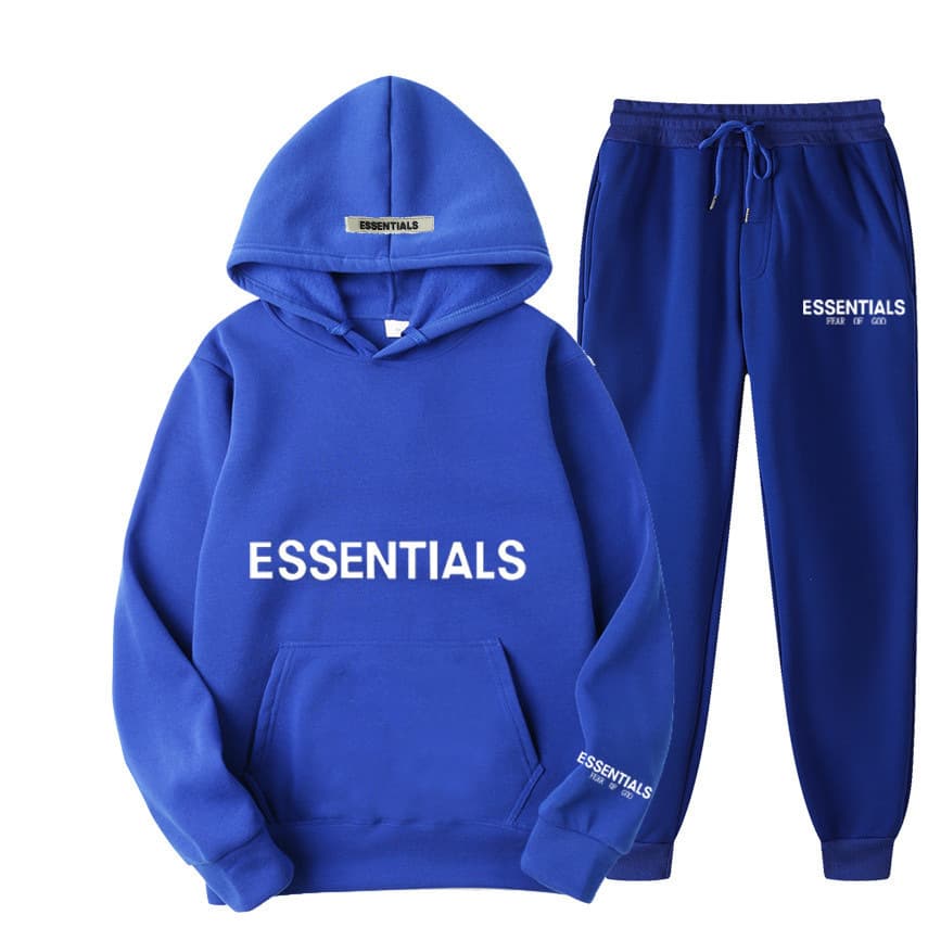 HY Sports Print Double Thread Essentials New Set Chest Couple Sweat à capuche