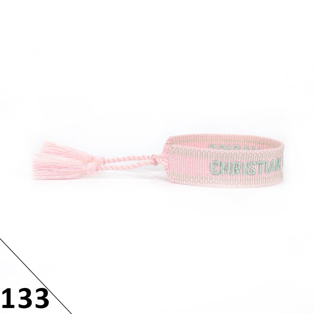 Bracelet unisexe tendance avec lettres tressées