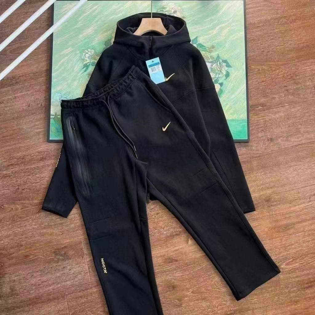 Ensemble veste et pantalon de survêtement HotSpring Automne Décontracté Sport Laminé Technologie TECH FIEECE avec fermeture éclair