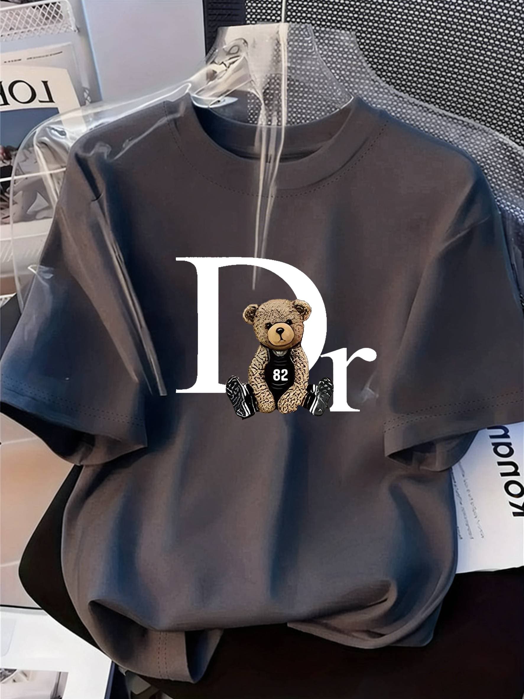 T-shirt tendance été 2025, coupe ample, décontracté, manches courtes, imprimé