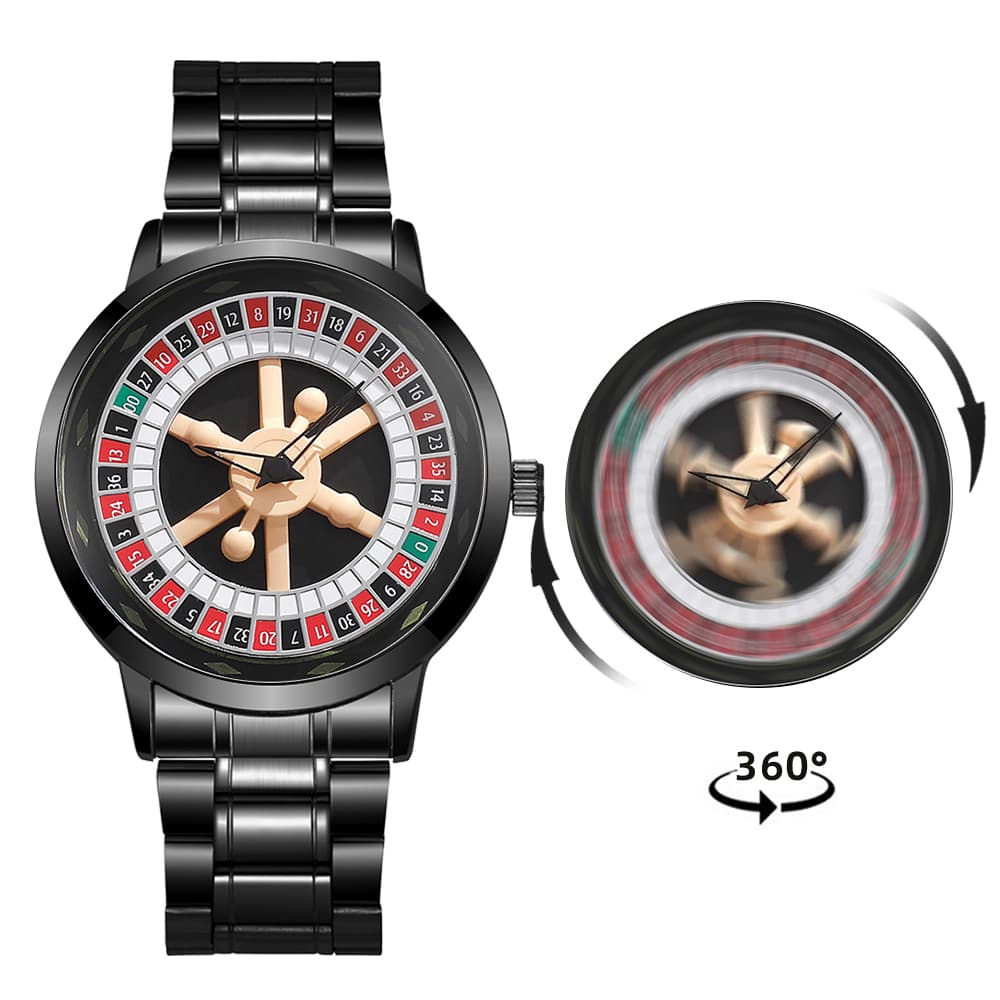 Fashion Rotating Dial Men Watch Luxury Brand Steel Strap Unique Golden Man Quartz Watch For Male Gifts New Arrival Hot Sale