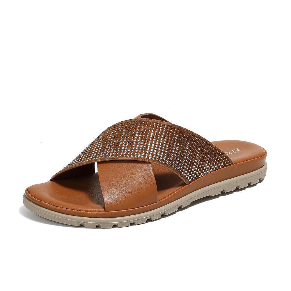 flat sandals new style rhinestone comfortable flat sandals for women