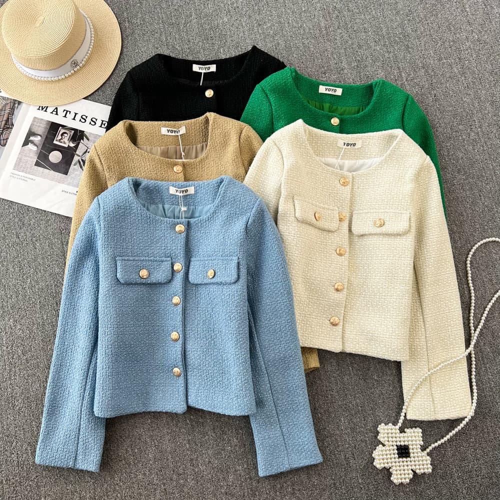Women's Clothing 2024 autumn and winter new versatile casual jacket women's fashionable short style street blasting temperament celebrity top