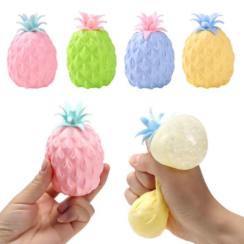 Foam Squishies TPR Decompression Toys New And Unique Decompression Ball Venting Pineapple Squeeze Fun Soft Rubber Pineapple Venting Ball