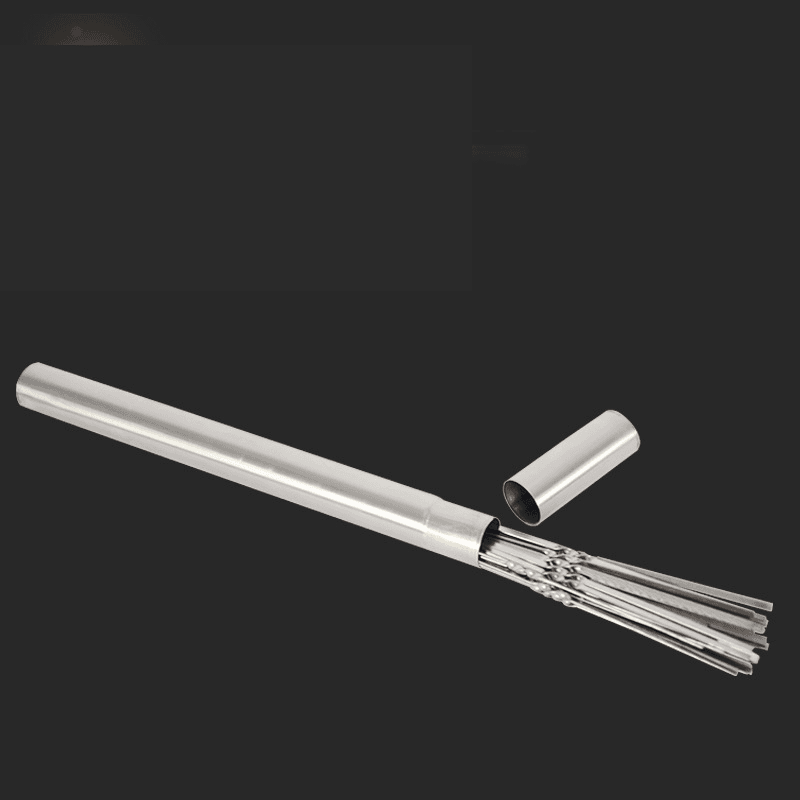 Stainless steel barbecue skewer tube skewer tube storage cylindrical steel drill storage box barbecue utensils