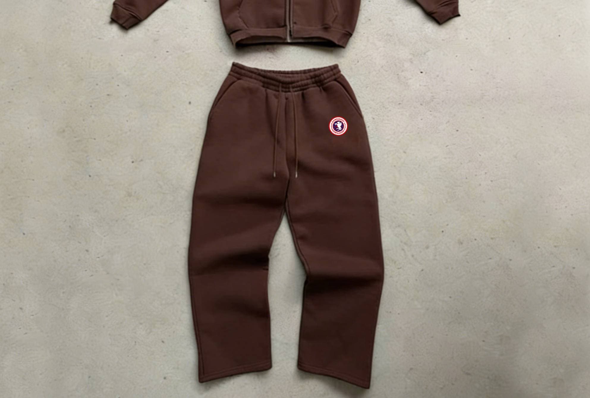 Ensemble sweat à capuche et jogging streetwear pour homme - Pull oversize imprimé, tenue décontractée