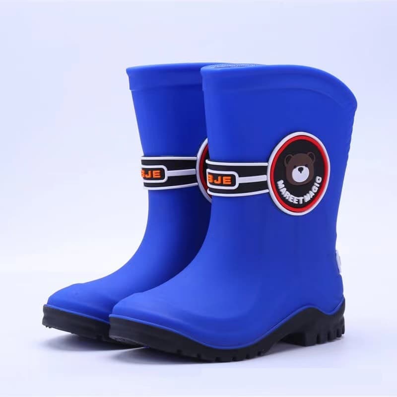 Children's rain boots, boys' small water shoes, girls, middle and primary school students' light non-slip waterproof rain boots and velvet