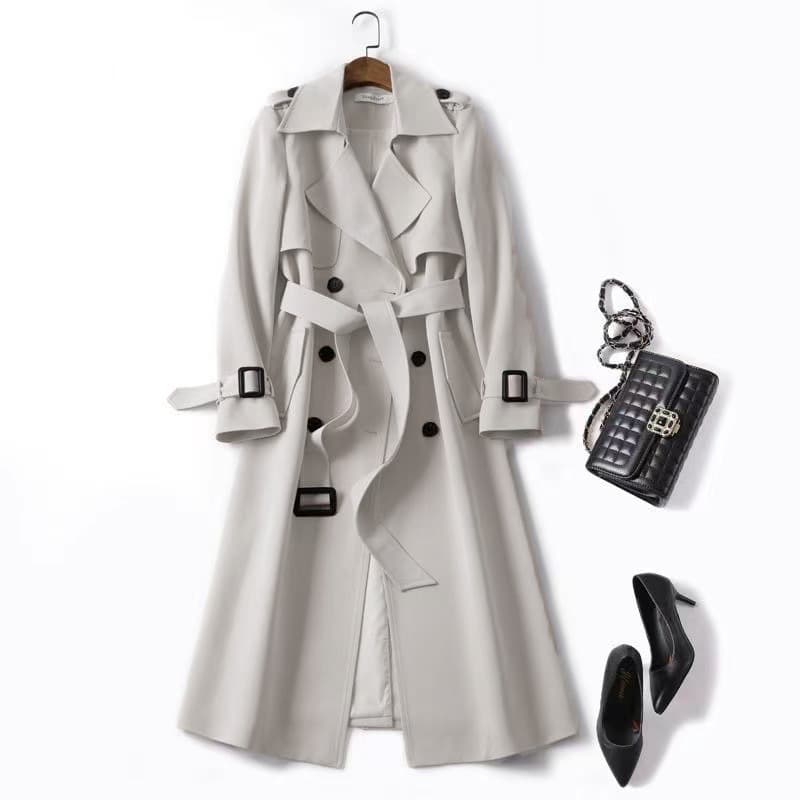 Manteau populaire au-dessus du genou pour femme, grande taille, petit