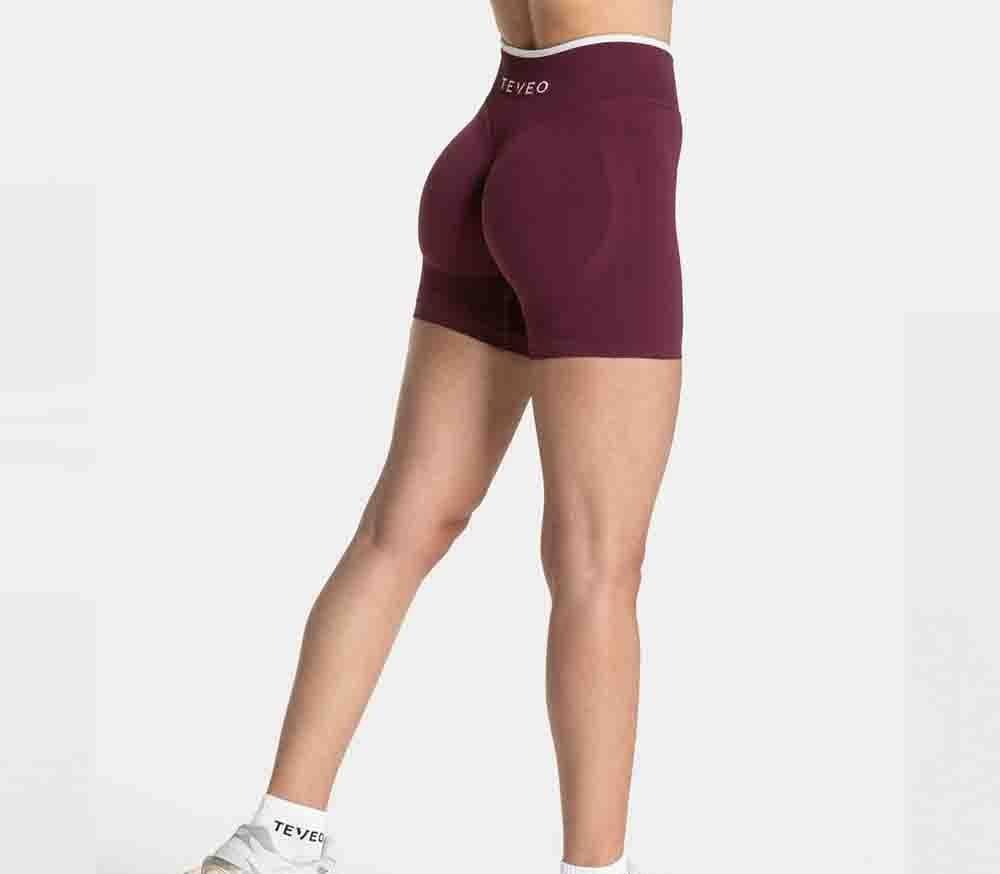 Ensemble débardeur et short de yoga ajusté sans coutures à blocs de couleur - Un article très populaire