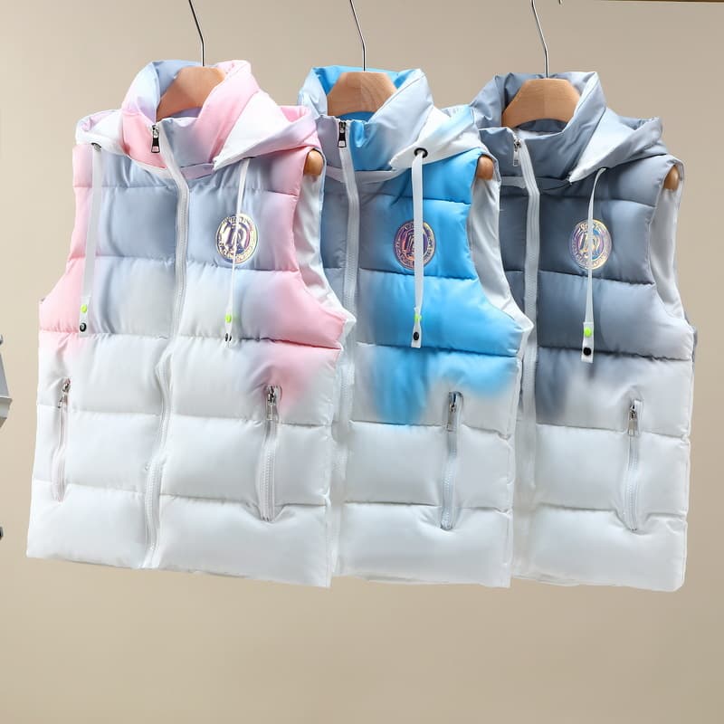 Men's Clothing 2025 Autumn And Winter Cotton Vests For Men And Women Short Large Size New Korean Version Versatile Hooded Fat Mm Vest Thickened