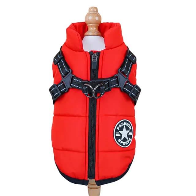 Veste pour grand chien de compagnie avec harnais, vêtements d'hiver chauds pour chien pour labrador, manteau imperméable pour gros chien, tenues po