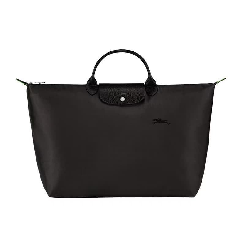 Sac cabas Long Champ français 70e anniversaire, modèle 2026, en nylon brodé, grand format, idéal pour les voyages.