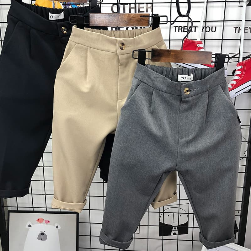 Kid's Clothing Children's suit pants 2024 new children's pants small and medium-sized children's trousers stylish boys' suit pants