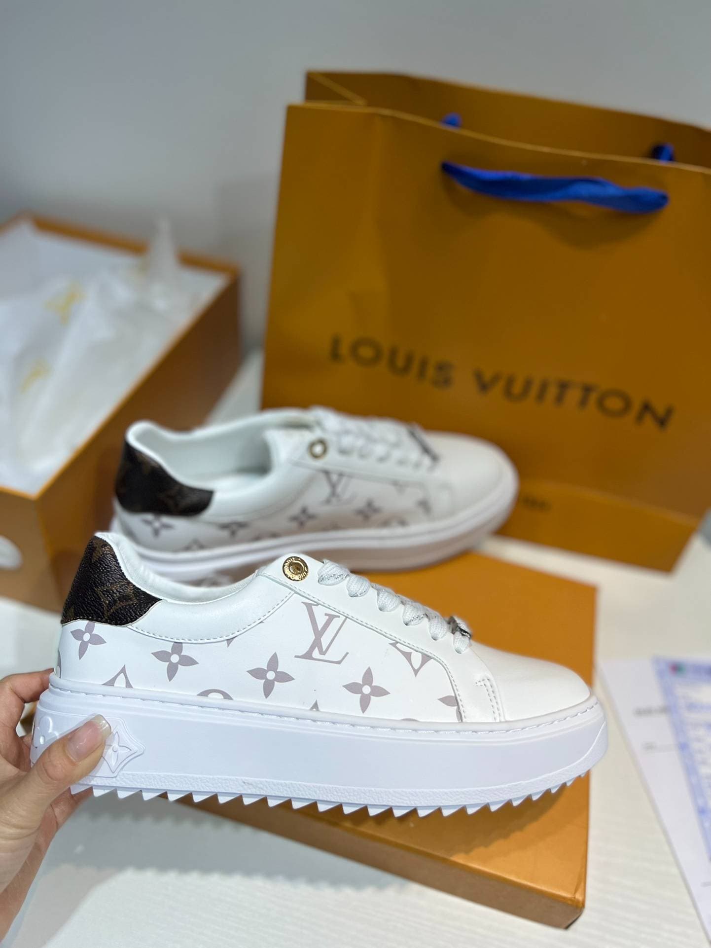 Louis, Vuitton, lv, chaussures en toile de mode Designer Chaussures basses tendance pour hommes et femmes Chaussures décontractées 12