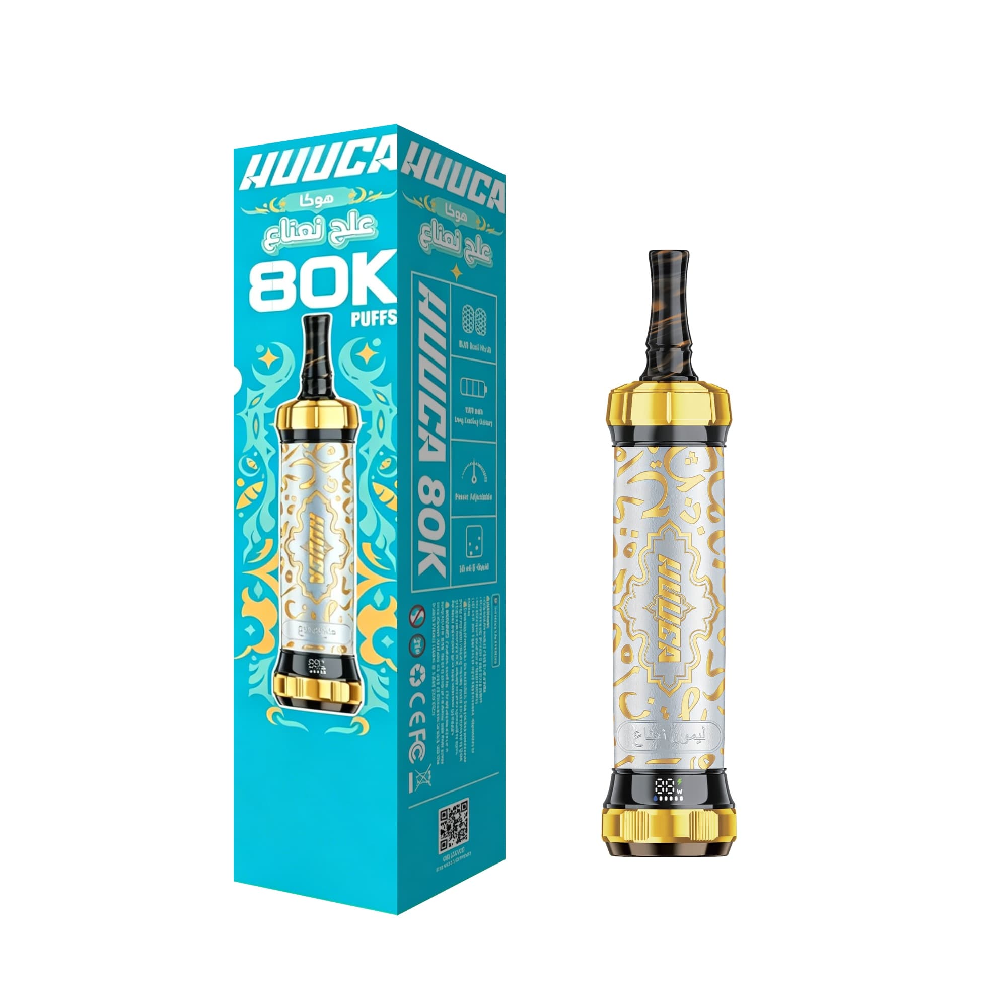 HUUCA 80K 80 000 bouffées 3 mg DTL Vape jetable 30 ml 1500 mAh