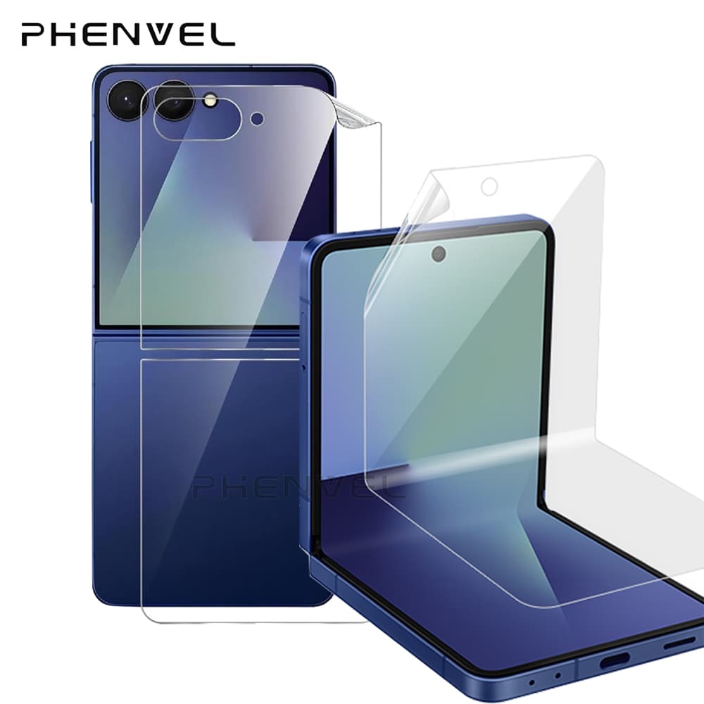 Glossy Hydrogel Screen Protector For Samsung Galaxy Z FLIP 7 6 7FE 5 4 3 2 1 Front Cover TPU Protective Film For Galaxy Z Flip 6 Flip7 FE