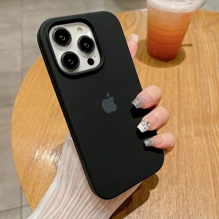 Coque de téléphone en silicone de haute qualité pour iPhone 15/14/12/11/13, coque anti-chute minimaliste tout compris