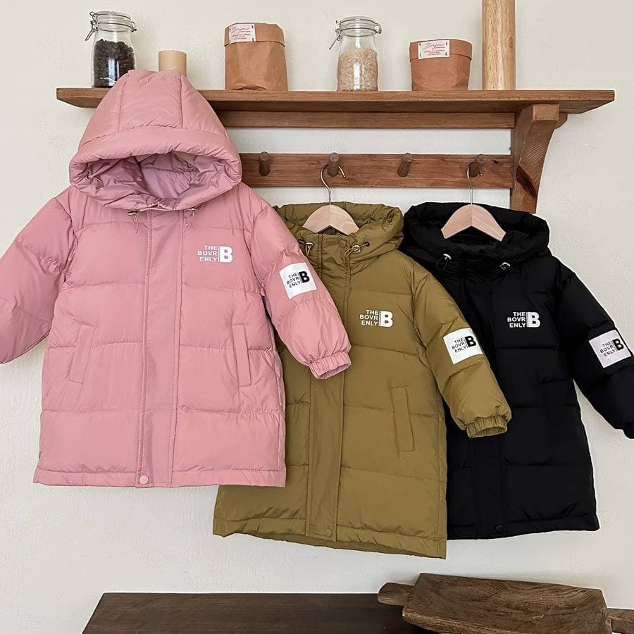 Children's Winter Kids' Long Puffer Coat – 90% White Duck Down Winter Jacket (Warm & Stylish)​