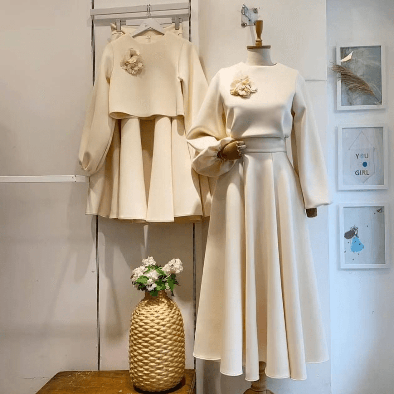 Women's Clothing Autumn New Women's Clothing Solid Color Half High Collar Fashion Beaded Design Dress