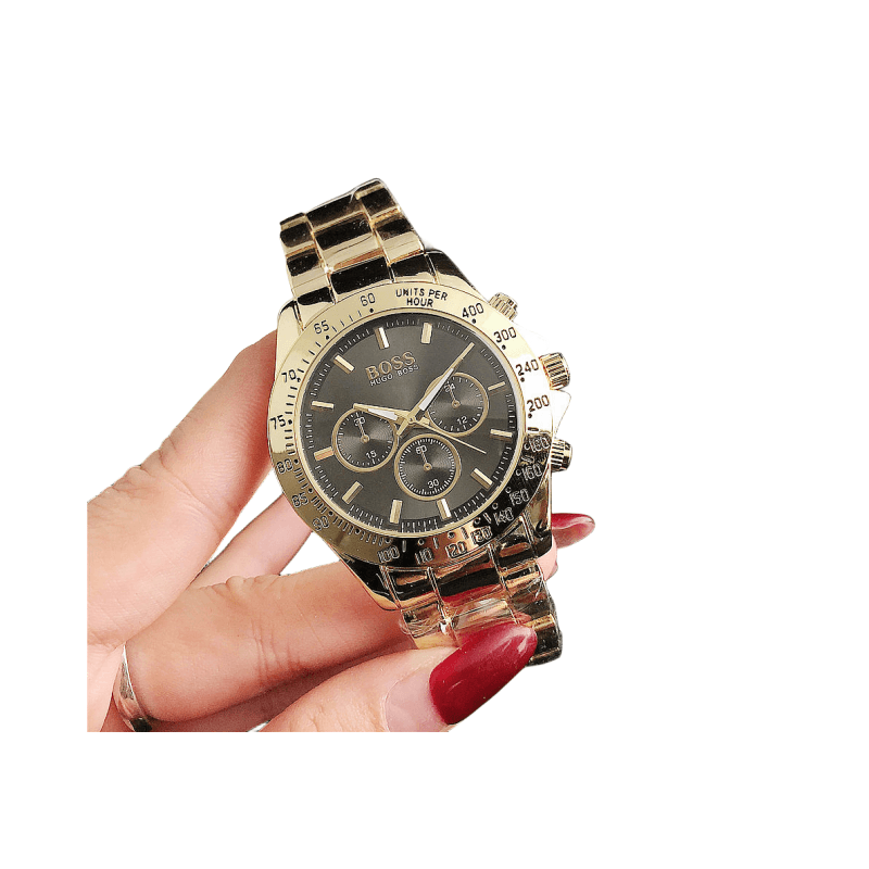 Montre à Quartz classique analogique numérique de luxe légère pour femmes, trois yeux, Six mains, diamants, alliage Emoji People, cadeau