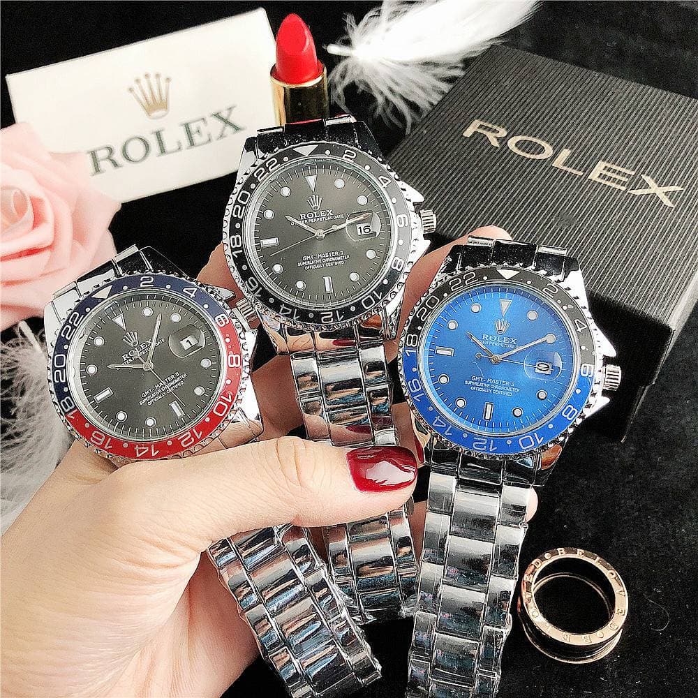 GMT-Master Brand Watch Business Fashion Steel Band Men's High End Fashion Sports Waterproof Mineral Glass Multi Functional