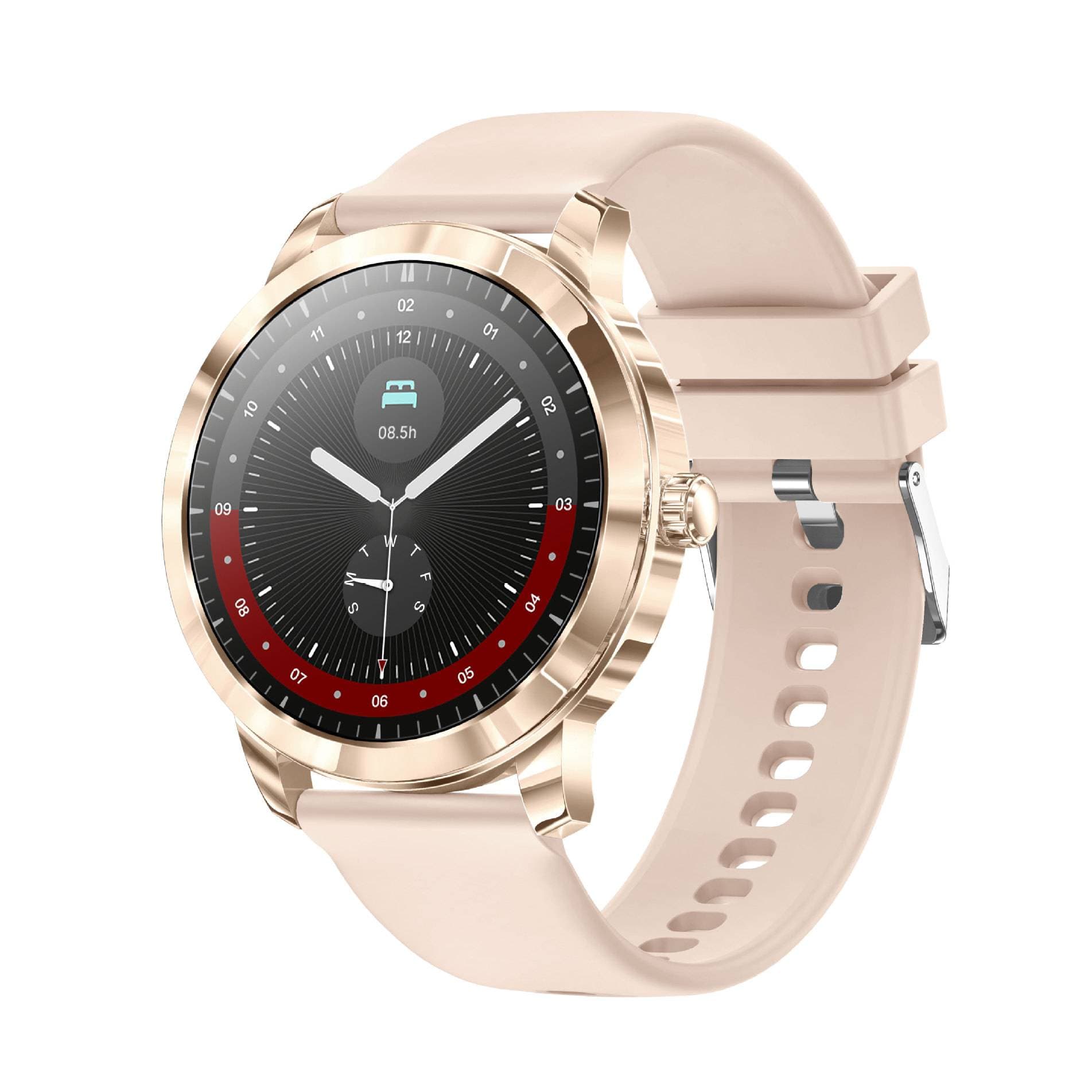 New T10 Smartwatch With Bluetooth Calling Heart Rate And Blood Oxygen Monitoring Round Screen Message Notifications