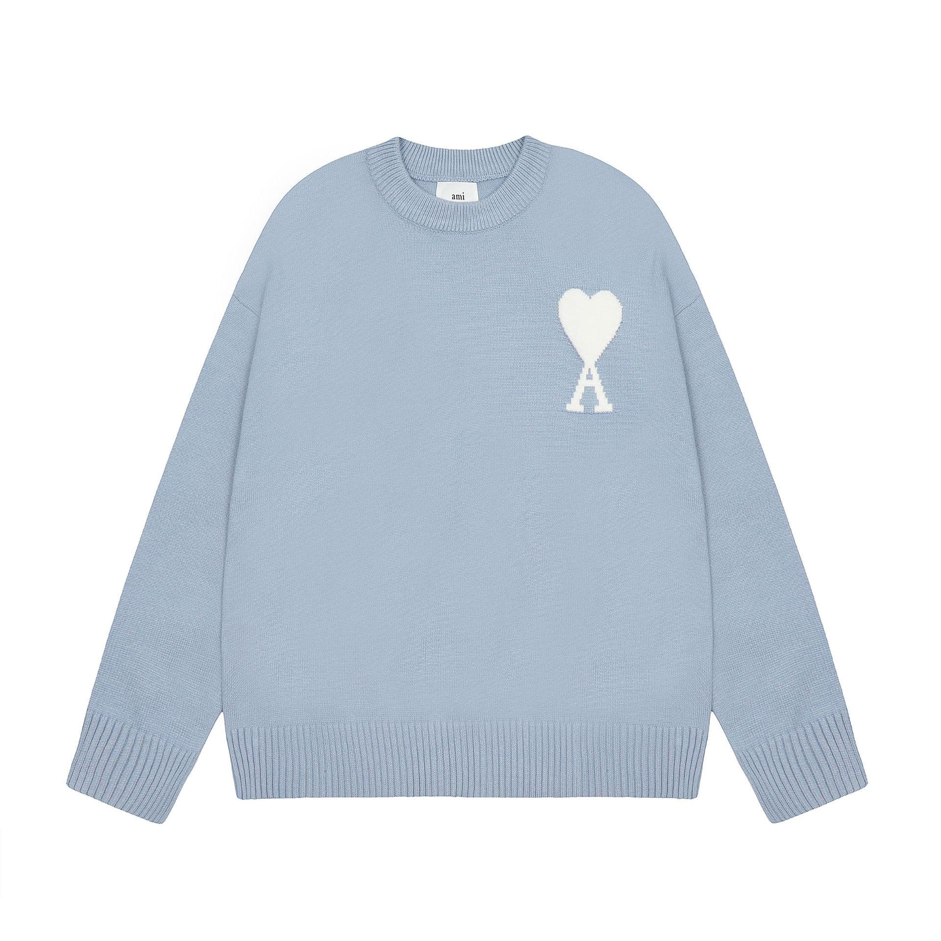 Pull chaud unisexe pour jeunes, motif cœur pêche, pull tendance à col montant.